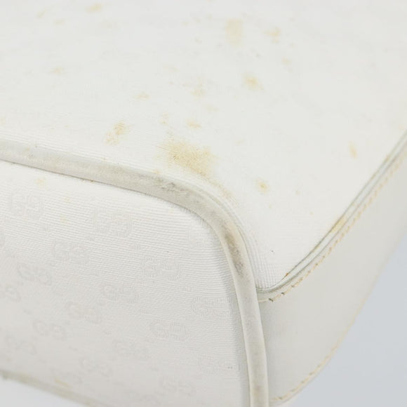 GUCCI Micro GG Supreme Shoulder Bag PVC White Gold 007 115 1095 Auth ep11655