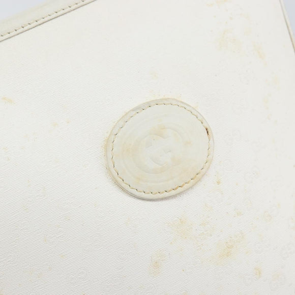 GUCCI Micro GG Supreme Shoulder Bag PVC White Gold 007 115 1095 Auth ep11655