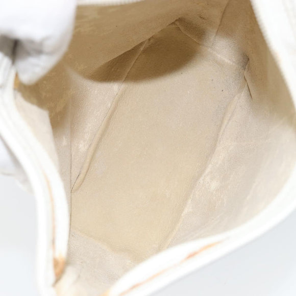 GUCCI Micro GG Supreme Shoulder Bag PVC White Gold 007 115 1095 Auth ep11655