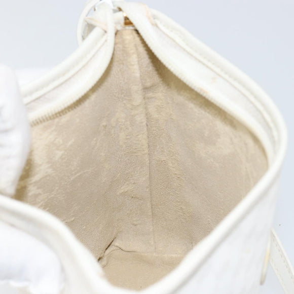 GUCCI Micro GG Supreme Shoulder Bag PVC White Gold 007 115 1095 Auth ep11655