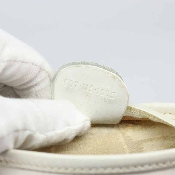 GUCCI Micro GG Supreme Shoulder Bag PVC White Gold 007 115 1095 Auth ep11655