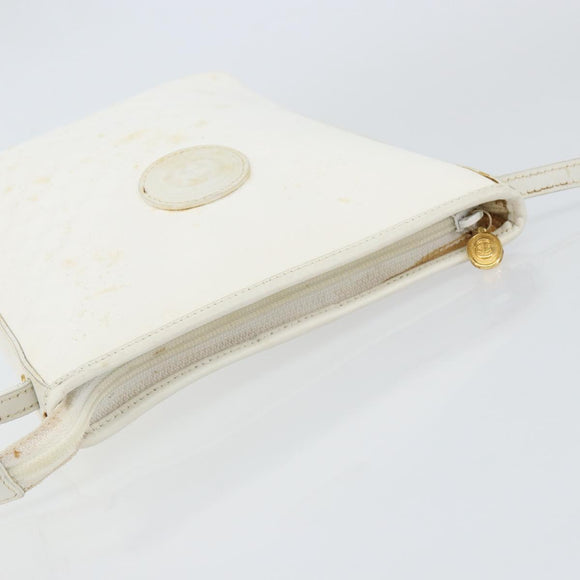GUCCI Micro GG Supreme Shoulder Bag PVC White Gold 007 115 1095 Auth ep11655