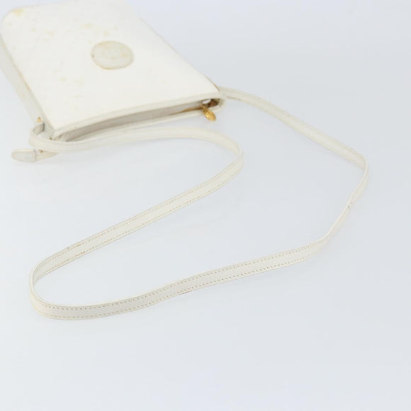 GUCCI Micro GG Supreme Shoulder Bag PVC White Gold 007 115 1095 Auth ep11655