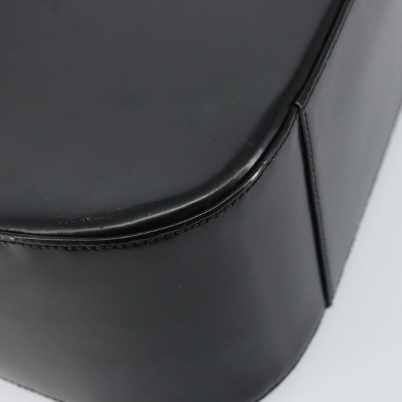 GUCCI Shoulder Bag Enamel Black Silver 001 1274 1703 Auth ep11656