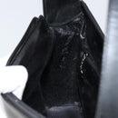 GUCCI Shoulder Bag Enamel Black Silver 001 1274 1703 Auth ep11656-18