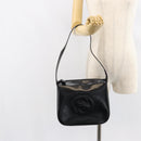 GUCCI Shoulder Bag Enamel Black Silver 001 1274 1703 Auth ep11656-22