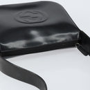 GUCCI Shoulder Bag Enamel Black Silver 001 1274 1703 Auth ep11656-6