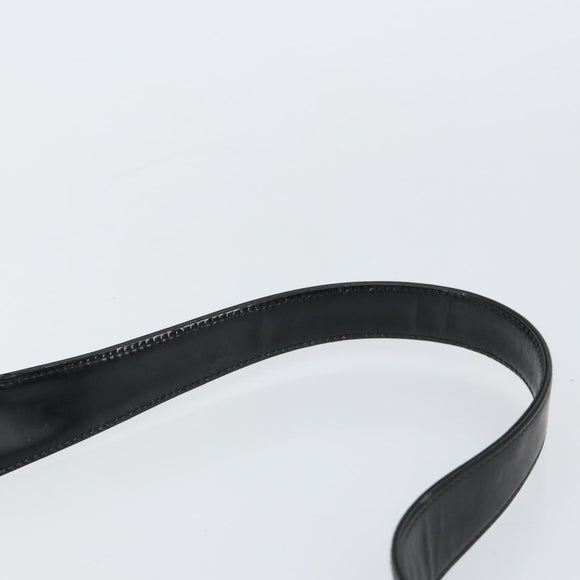 GUCCI Shoulder Bag Enamel Black Silver 001 1274 1703 Auth ep11656