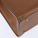 GUCCI Bamboo Hand Bag Leather Brown Gold 002 1186 0260 Auth ep11657-15