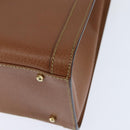 GUCCI Bamboo Hand Bag Leather Brown Gold 002 1186 0260 Auth ep11657-16