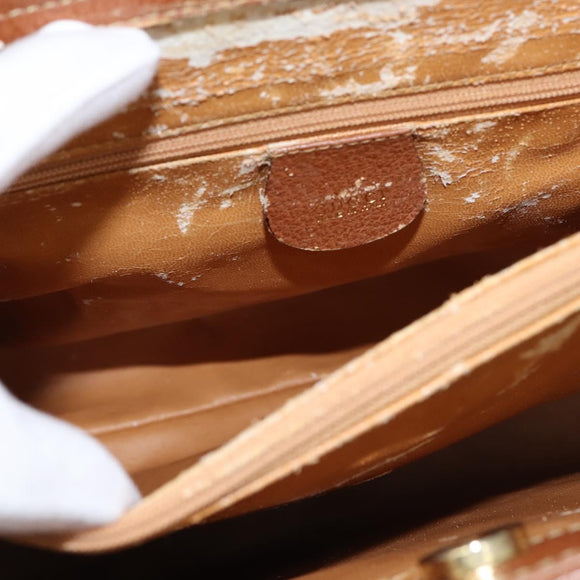 GUCCI Bamboo Hand Bag Leather Brown Gold 002 1186 0260 Auth ep11657