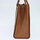 GUCCI Bamboo Hand Bag Leather Brown Gold 002 1186 0260 Auth ep11657-3