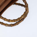 GUCCI Bamboo Hand Bag Leather Brown Gold 002 1186 0260 Auth ep11657-7