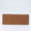 GUCCI Bamboo Hand Bag Leather Brown Gold 002 1186 0260 Auth ep11657-5