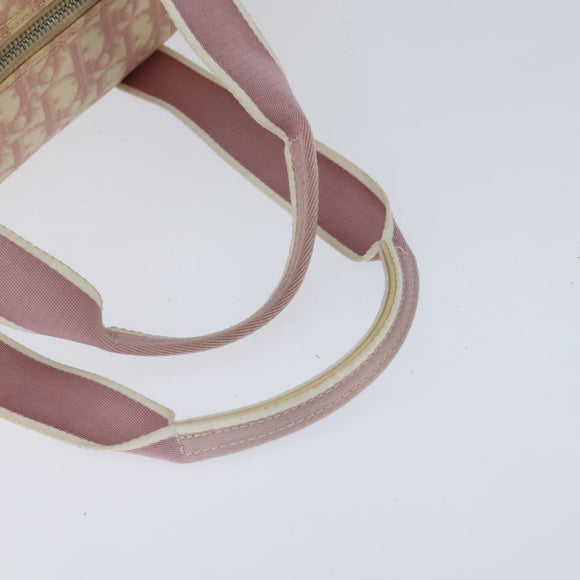 Christian Dior Trotter Canvas Hand Bag PVC Pink Auth ep11661