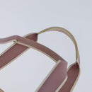 Christian Dior Trotter Canvas Hand Bag PVC Pink Auth ep11661-8