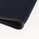 Christian Dior Trotter Canvas Clutch Bag Navy Gold Auth ep11664-8