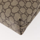 GUCCI GG Plus Supreme Web Sherry Line Tote Bag PVC Beige Gold Auth ep11665-16