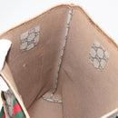 GUCCI GG Plus Supreme Web Sherry Line Tote Bag PVC Beige Gold Auth ep11665-20