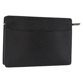 LOUIS VUITTON Epi Pochette Homme Clutch Bag Black Noir M52522 LV Auth ep11666