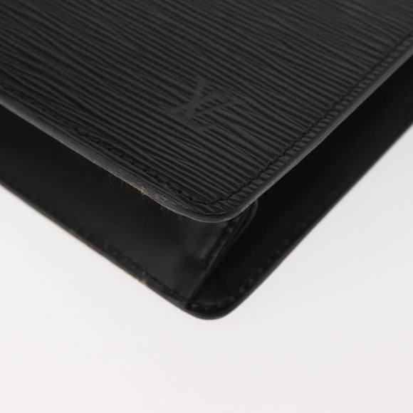 LOUIS VUITTON Epi Pochette Homme Clutch Bag Black Noir M52522 LV Auth ep11666