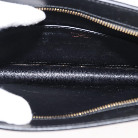 LOUIS VUITTON Epi Pochette Homme Clutch Bag Black Noir M52522 LV Auth ep11666