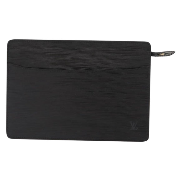 LOUIS VUITTON Epi Pochette Homme Clutch Bag Black Noir M52522 LV Auth ep11666
