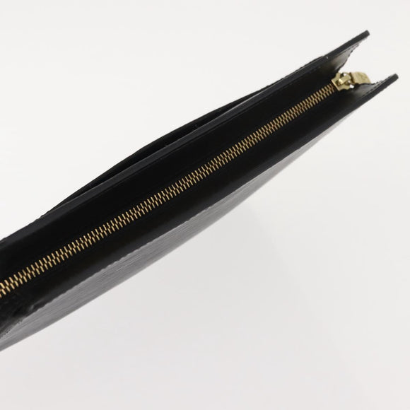 LOUIS VUITTON Epi Pochette Homme Clutch Bag Black Noir M52522 LV Auth ep11666