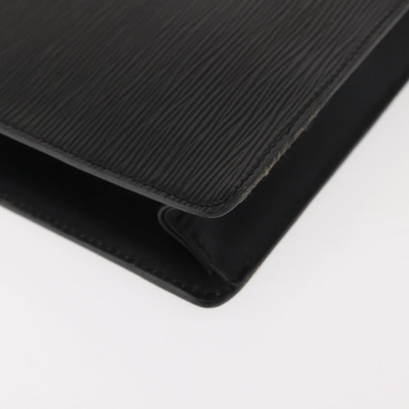 LOUIS VUITTON Epi Pochette Homme Clutch Bag Black Noir M52522 LV Auth ep11666