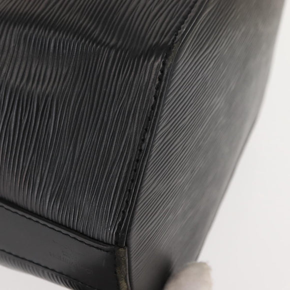 LOUIS VUITTON Epi Sac Depaule PM Shoulder Bag Black M80157 LV Auth ep11675