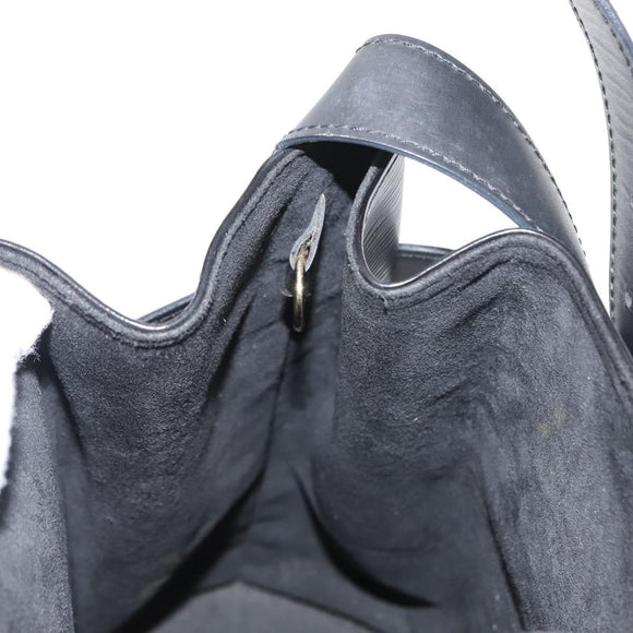 LOUIS VUITTON Epi Sac Depaule PM Shoulder Bag Black M80157 LV Auth ep11675