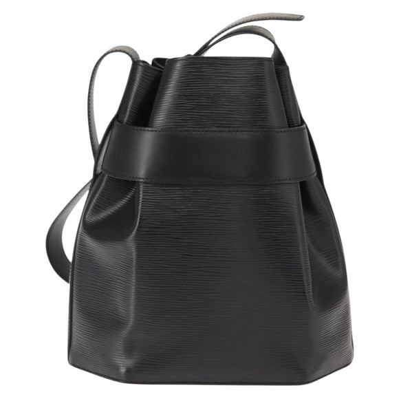 LOUIS VUITTON Epi Sac Depaule PM Shoulder Bag Black M80157 LV Auth ep11675