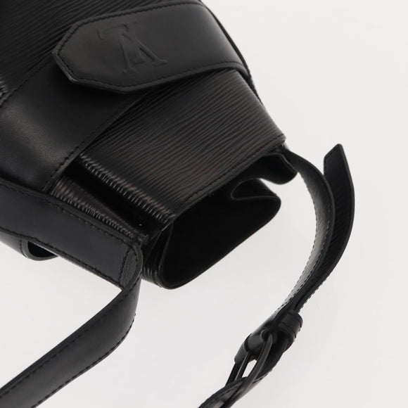 LOUIS VUITTON Epi Sac Depaule PM Shoulder Bag Black M80157 LV Auth ep11675