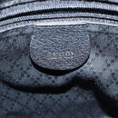 GUCCI Bamboo Hand Bag Leather Black Gold 000 1046 0290 Auth ep11684-19