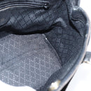 GUCCI Bamboo Hand Bag Leather Black Gold 000 1046 0290 Auth ep11684-20