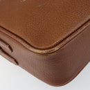 Burberrys Nova Check Shoulder Bag Leather Brown Gold Auth ep11687-11