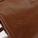 Burberrys Nova Check Shoulder Bag Leather Brown Gold Auth ep11687-14