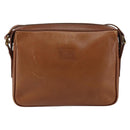 Burberrys Nova Check Shoulder Bag Leather Brown Gold Auth ep11687-2