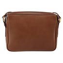 Burberrys Nova Check Shoulder Bag Leather Brown Gold Auth ep11687-3