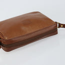 Burberrys Nova Check Shoulder Bag Leather Brown Gold Auth ep11687-6