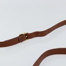 Burberrys Nova Check Shoulder Bag Leather Brown Gold Auth ep11687-8