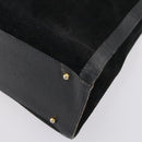 GUCCI Bamboo Hand Bag Suede Leather Black Gold 002 2853 0260 0 Auth ep11688-14