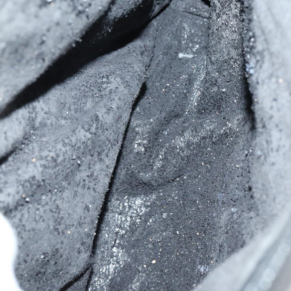 GUCCI Bamboo Hand Bag Suede Leather Black Gold 002 2853 0260 0 Auth ep11688