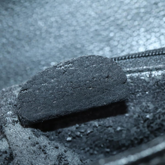 GUCCI Bamboo Hand Bag Suede Leather Black Gold 002 2853 0260 0 Auth ep11688