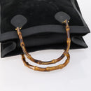 GUCCI Bamboo Hand Bag Suede Leather Black Gold 002 2853 0260 0 Auth ep11688-7