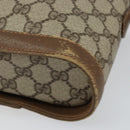 GUCCI GG Supreme Web Sherry Line Bag PVC Beige Gold 904 02 070 Auth ep11689-10