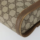 GUCCI GG Supreme Web Sherry Line Bag PVC Beige Gold 904 02 070 Auth ep11689-11