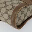 GUCCI GG Supreme Web Sherry Line Bag PVC Beige Gold 904 02 070 Auth ep11689-13