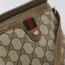 GUCCI GG Supreme Web Sherry Line Bag PVC Beige Gold 904 02 070 Auth ep11689-14