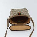 GUCCI GG Supreme Web Sherry Line Bag PVC Beige Gold 904 02 070 Auth ep11689-16